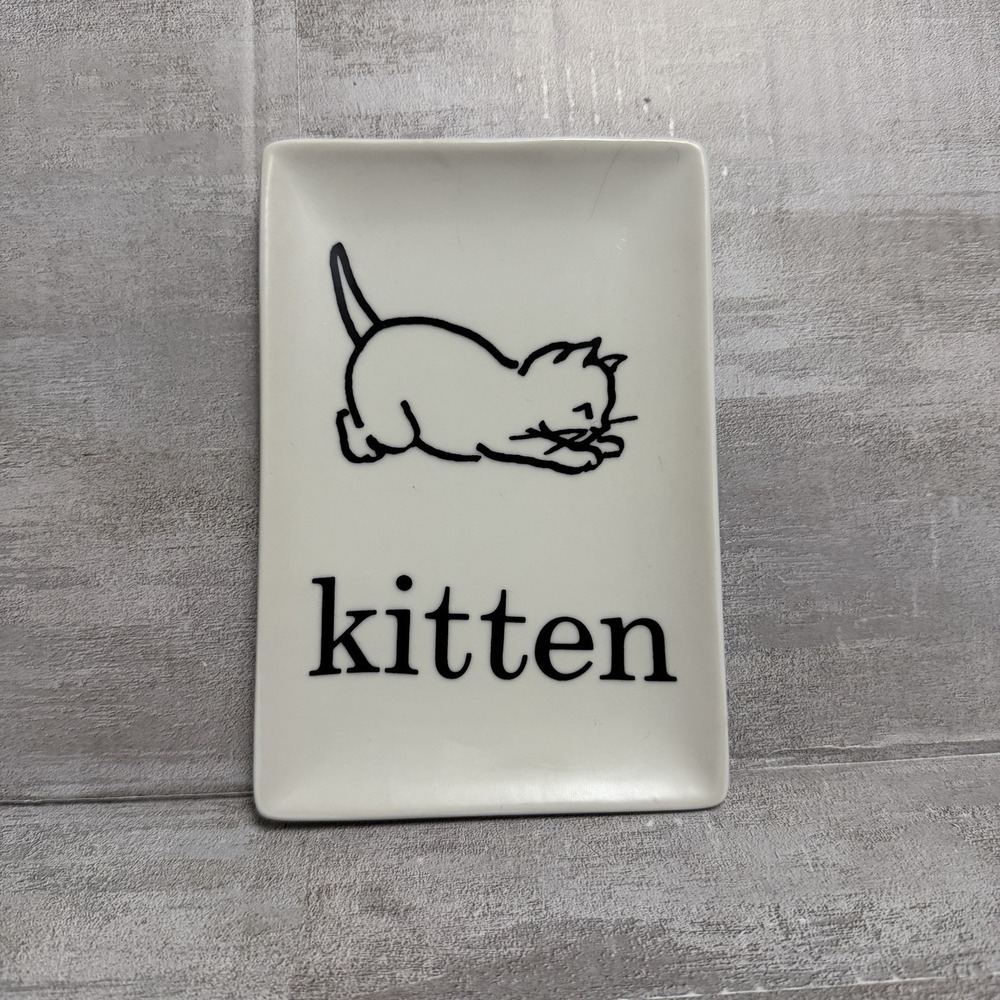Rosanna Kitten Trinket Tray Flashcards‎